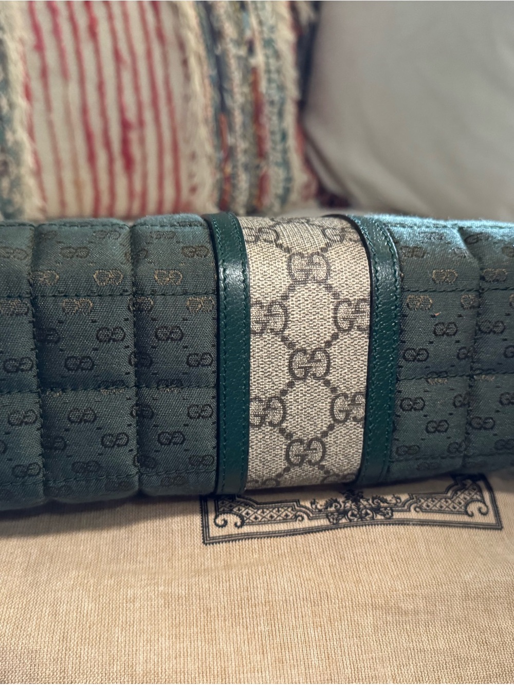 Gucci GG Marmont Quilted Leather Bag - Dark Green - Picture 4 of 6